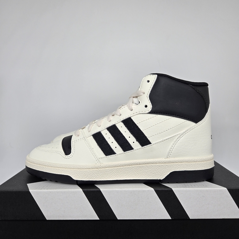 New Adidas Break Start Mid 'White Black' Women's Shoes Size 7